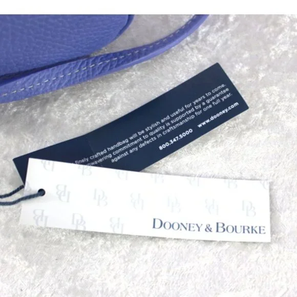 Dooney & Bourke Buffy Crossbody - PIPI Blue Pebble Leather Bag NWT - Picture 10 of 13